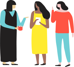 Three Ladies Conversing